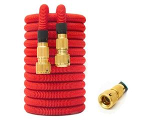 Tuyau d'arrosage extensible avec double connecteur métallique