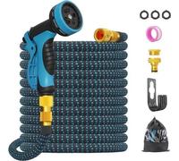 Tuyau d'arrosage extensible de 15 m, souple et peu encombrant
