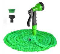 Tuyau d'arrosage extensible de 76 m, vert et souple