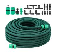 Tuyau d'Arrosage Extensible de Jardin 50M Tuyau Micro-poreux Flexible Irrigation Goutte à Goutte d'Infiltration pour l'arrosage(Vert