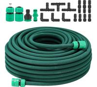 Tuyau d'Arrosage Extensible de Jardin 50M Tuyau Micro-poreux Flexible Irrigation Goutte à Goutte d'Infiltration pour l'arrosage du Jardin, Pelouse, Terrasses (Vert)