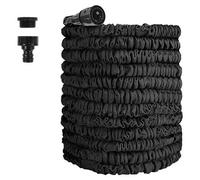 Tuyau d'arrosage extensible, design flexible, construction durable, couleur noire, 30 mètres