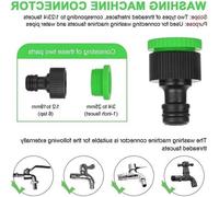 Tuyau d'arrosage extensible et flexible de 76 m, 152 m, 305 m, 381 m ou 457 m avec 8 fonctions - Buse de pulvérisation - Raccords de 1/2" et 3/4" - Pour le jardinage