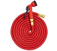 Tuyau d'Arrosage Extensible jusqu'à 50m pour Jardin et Lavage Voiture Flexible Avizar Rouge Rouge