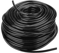 Tuyau d'arrosage flexible en PVC noir, 50 m