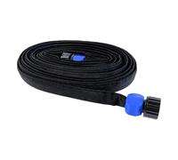 Tuyau d'arrosage flexible et robuste de 7,6 m | Tuyau d'égouttement pour cour, ferme, extérieur, serre et