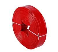 Tuyau d'arrosage flexible, Le tuyau plat de décharge drainage for la pose pompe à eau est enduit PVC 1 10 pouces(20m,10-inch)
