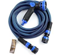 Tuyau d'arrosage flexible - Pression d'eau doublée - Arrosage pratique - Tuyau d'arrosage à la pointe de la technologie