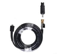 Tuyau d'arrosage haute pression M22 avec interrupteur intégré, tuyau d'arrosage de jardin avec noyau de 14 mm et buse de pulvérisation en bec de canard, pour tuyau en plastique pour nettoyage