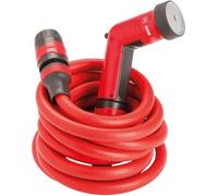 Tuyau d'arrosage Ibenzoa® de 20 mètres – flexible, résistant aux nœuds, avec pistolet multifonction, ni PVC, raccords robustes pour le jardin et la terrasse