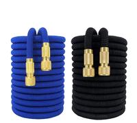 Tuyau d'arrosage magique, Flexible et extensible, moulinets de tuyau d'arrosage, tuyau de lavage de voiture, connecteur rapide avec 25 pieds-150 pieds colour 9