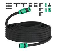 Tuyau d'arrosage, micro-poreux pour Irrigation Goutte à Goutte pour Arrosage, Jardins, Pelouses, Terrasses, Flexible Irrigation (30m