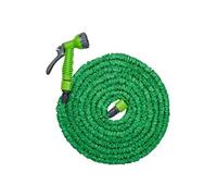 Kinzo Tuyau d'Arrosage Extensible 15M - Tuyau Arrosage avec Pistolet - Tuyaux d'Arrosage pour Jardinage - Compact et Pratique - Vert
