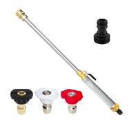 Tuyau d'arrosage pour nettoyeur haute pression | Outil de Pulvérisation Réglable | Rinceur pour tuyau d'arrosage avec raccord rapide et 3 buses,Pour Lavage Auto, Terrasse, Nettoyage Extérieur,