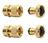 Tuyau d'arrosage raccord Rapide Extensible Tuyau d'arrosage Male A Femelle Adaptateur Connecteur pour Robinet et Jet (2SETS)