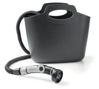 Tuyau d'arrosage rétractable de 25 mètres, avec lance ergonomique et sac de rangement