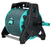 Tuyau d'arrosage sur tambour de support LUARO, avec pistolet de pulvérisation et enrouleur, 30 mètres