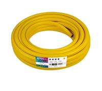 Tuyau d'arrosage tricoté antivrille diamètre 2 5 cm - souple et résistant - jaune - 25 m