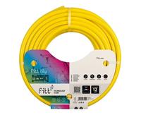 Tuyau d'arrosage tricoté antivrille jaune 15 m - souple et résistant anti-UV