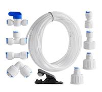 Tuyau d'arrosage - Tube purificateur de 15 m, tuyau flexible de qualité alimentaire, design transparent avec connecteur anti-fuite | Système de connexion rapide fiable pour machine à glaçons filtrée