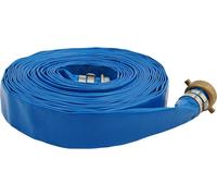 Tuyau d'arrosage - Tuyau en PVC pour jardin et irrigation - 15,24 mètres - Plat, 3,81 cm de large - Résistance : 6 bars - Température de fonctionnement : de -5°C à 65°C - Raccordement : 3/5 cm
