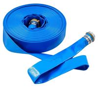 Tuyau d'arrosage - Tuyau plat de 5,08 cm - 30,48 m - PVC/Polyester - Tuyau de vidange pour pompe à eau - 90 PSI - De -5°C à 65°C