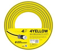 Cellfast Tuyau d'arrosage 4 couches 3/4'' 20 m – Résistant aux UV, 20 bar – Jaune