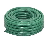 Tuyau d'arrosage vert 0,75 pouces 50 m PVC flexible résistant à la flexion pour jardin, pelouse, parterre, terrasse et serre avec arroseur, douchette, buse, embrayage, adaptateur, raccord et enrouleur