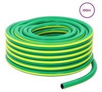 Tuyau d'arrosage vidaXL, 5 couches, vert et jaune, 12 mm, PVC