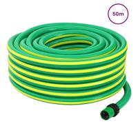 Tuyau d'arrosage vidaXL, 5 couches, vert et jaune, 12 mm, PVC