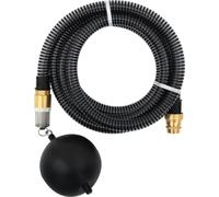 Tuyau d'aspiration avec raccords en laiton noir 1,1" 5 m PVC