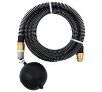 Tuyau d'aspiration avec raccords en laiton noir 1,1" 5 m Tuyau d'arrosage flexible en PVC résistant aux plis avec flotteur pour arrosage jardin terrasse balcon pelouse piscine nettoyage