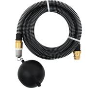 Tuyau d'aspiration avec raccords en laiton noir 1,1" 7 m PVC