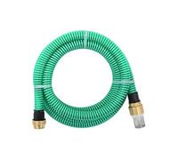 vidaXL Tuyau d'aspiration pour pompe de jardin - raccords en laiton - 1,1" 3 m PVC Vert