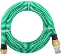 Tuyau d'aspiration avec raccords en laiton vert 1,1" 20 m PVC
