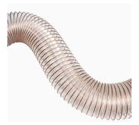 Tuyau d'aspiration de poussière en polyuréthane, diamètre intérieur 55 mm, longueur 1 m, flexible et transparent for extracteur industriel(0.63mm)