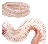 Tuyau D'aspiration Flexible De Collecte De Poussière | 1m 6m 8m Tuyau D'aspiration En Polyuréthane, Conduit Flexible Avec Fil D'acier En Spirale(6m/19.6ft,102mm-4in)