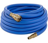 Tuyau d'aspiration hybride PVC de 10 mètres, avec revêtement polymère, jusqu'à 20 bars, de couleur bleue