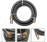 Tuyau d'aspiration The Living Store avec raccords en laiton, 10 m, 25 mm, noir