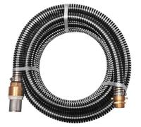 Tuyau d'aspiration - Tuyau en plastique pour pompe - 15 mètres - 25 mm - Raccords en laiton avec valve de pied et filtre à saletés - Couleur vert armée