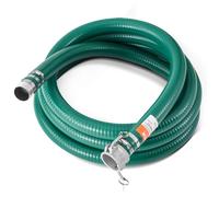 Tuyau d'aspiration-VEVOR-50,8 mm x 6,1 m-Tuyau Vert Haute Qualité, Connecteurs de Serrure à Came, Raccord en Aluminium