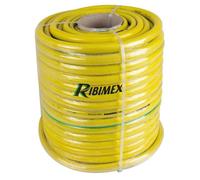 Tuyau de Arrosage Antivrille 100m 15mm - Jaune - Résistant et Flexible - D-Work