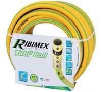 Tuyau de Arrosage Antivrille 25m D.25 mm - Jaune - Résistant et Flexible - Idéal pour Jardinage - D-Work