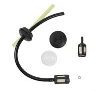Tuyau de carburant et kit de filtre avec ampoule d'amorçage pour taille-haie à essence, tronçonneuse, outils de jardin, y compris les lignes de retour principales et le joint à œillets de réservoir
