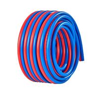 Tuyau de Chalumeau Double, Tuyau oxygène-acétylène, Rouge et Bleu, Tuyau Industriel antidéflagrant pour la découpe et Le soudage,30m