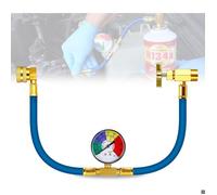 Tuyau de charge R134A pour climatisation automobile - Jauge incluse - 1/2 filetage Amérique et Europe - Kit recharge gaz