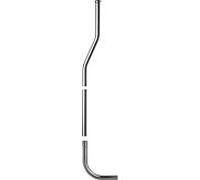 Tuyau de chasse d'eau coudé 65mm coudé, plastique blanc