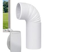 Tuyau De Climatisation - 130mm Rallonge pour Tuyau Évacuation De Climatisation Mobile, Adaptateur Fenêtre Tuyaus Climatiseur Mobile, Tolérance Au Froid et À La Chaleur, pour Voitures et Cuisines