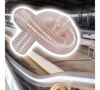 Tuyau De Collecte De Poussière En PVC Transparent Flexible | 50mm 100mm Conduit Flexible Tuyau D'aspiration Pour Les Aspirateurs D'atelier(4m/13.1ft,125mm-4.92in)