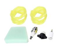 Tuyau de Conduite de Carburant Filtre à air Filtre à Carburant avec Ampoule d'amorce Bougie d'allumage Convient pour Les Accessoires de tronçonneuse Poulan 530037793 Outil de Jardin